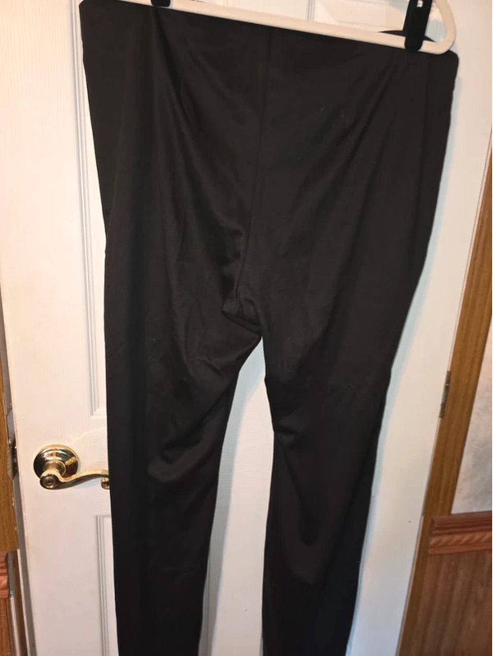Vintage Fashion Bug Black Flare Leg Pull On Dress Pants 1X Stretch
